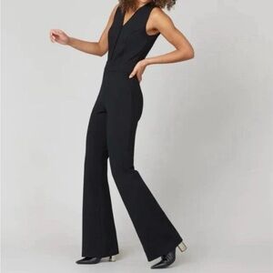 Spanx Perfect Sleeveless Jumpsuit NWT Black Retail $228, Medium Petite